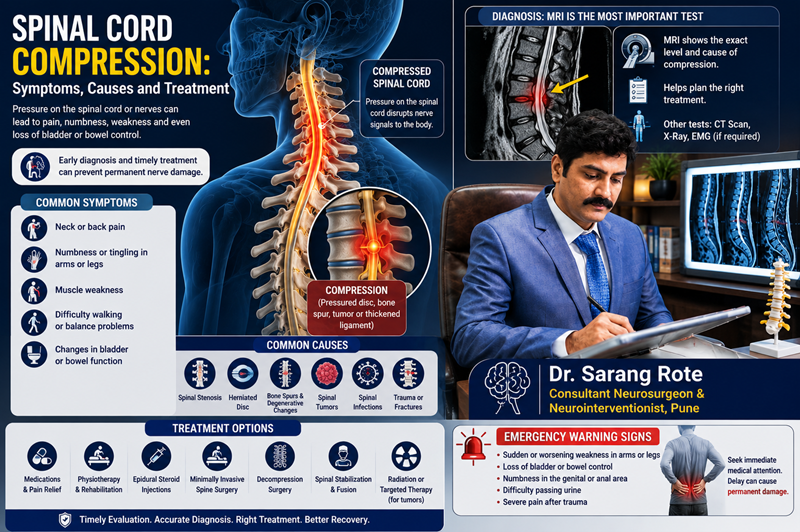 Spinal Cord Compression: Symptoms, Causes and Treatment